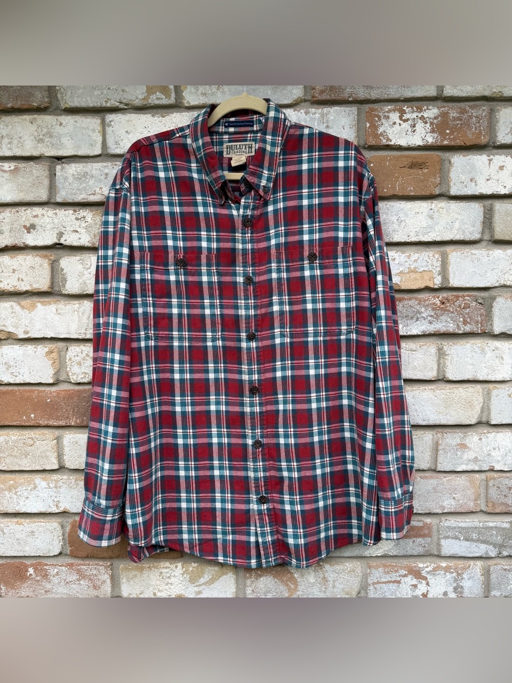 Duluth Trading MagnaReady Collared Plaid Shirt